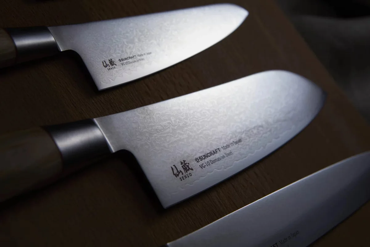 Suncraft Senzo Twisted Octagon nóż Santoku 16.7 cm — zdjęcie 9