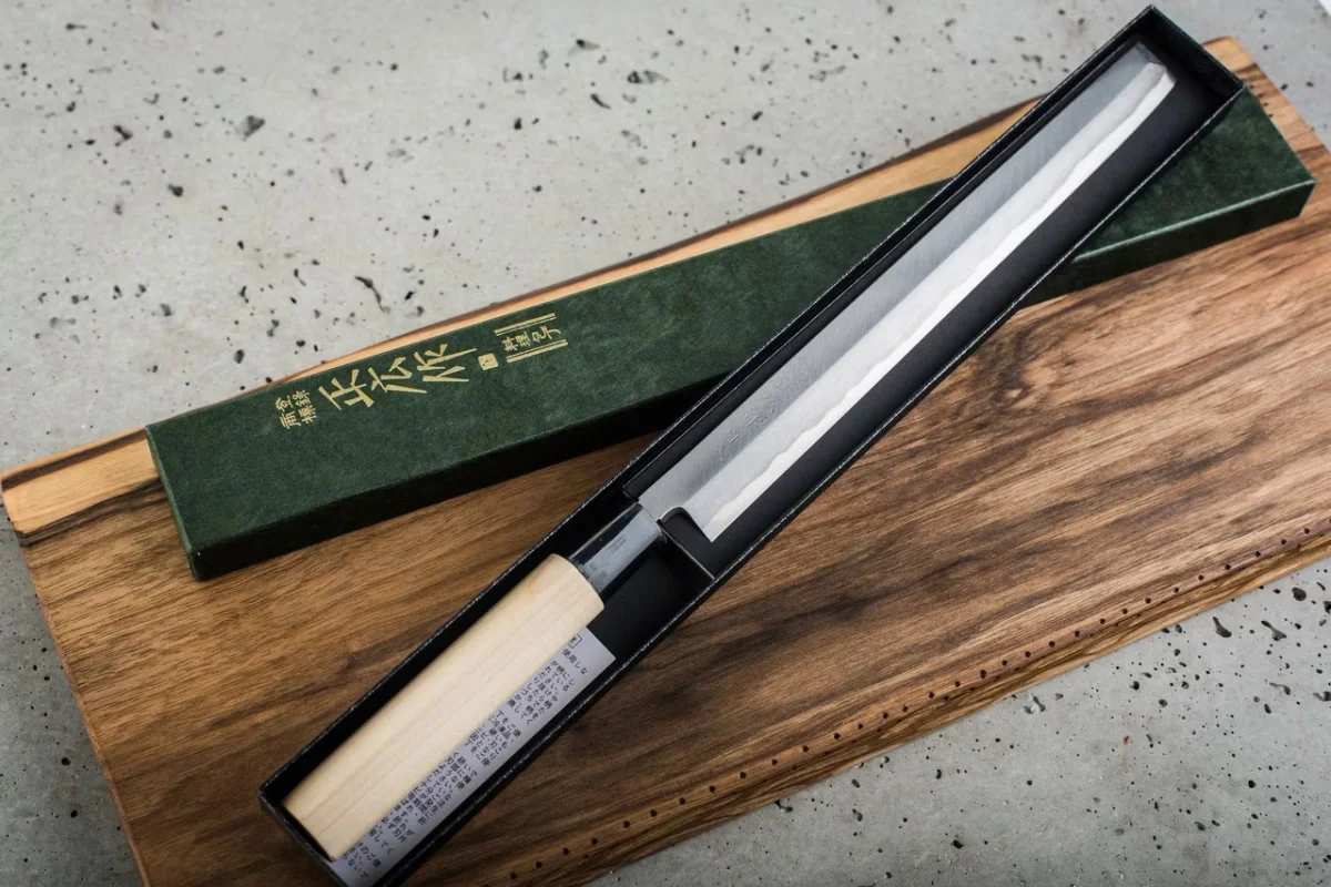 Masahiro Bessen Takohiki 27 cm - Nóż Japoński do Sushi i Sashimi — zdjęcie 5