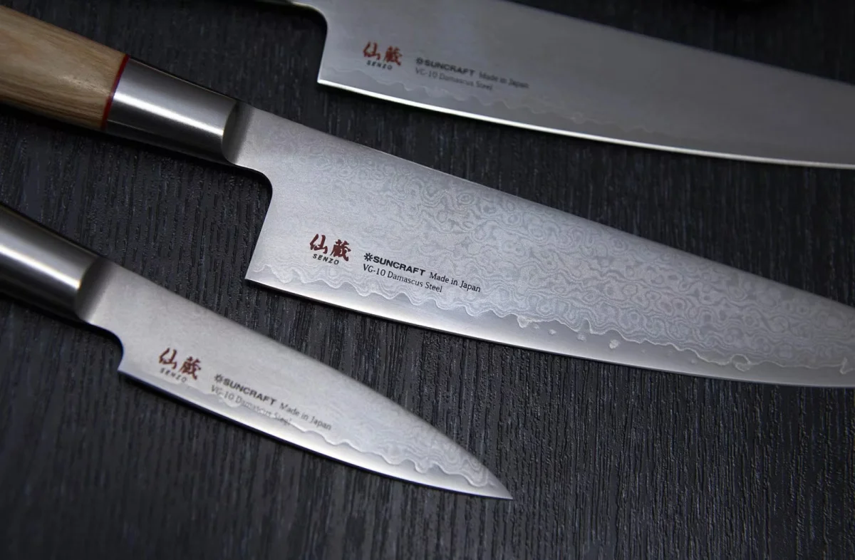 Suncraft SENZO TWISTED OCTAGON Santoku 14.3 cm — zdjęcie 10