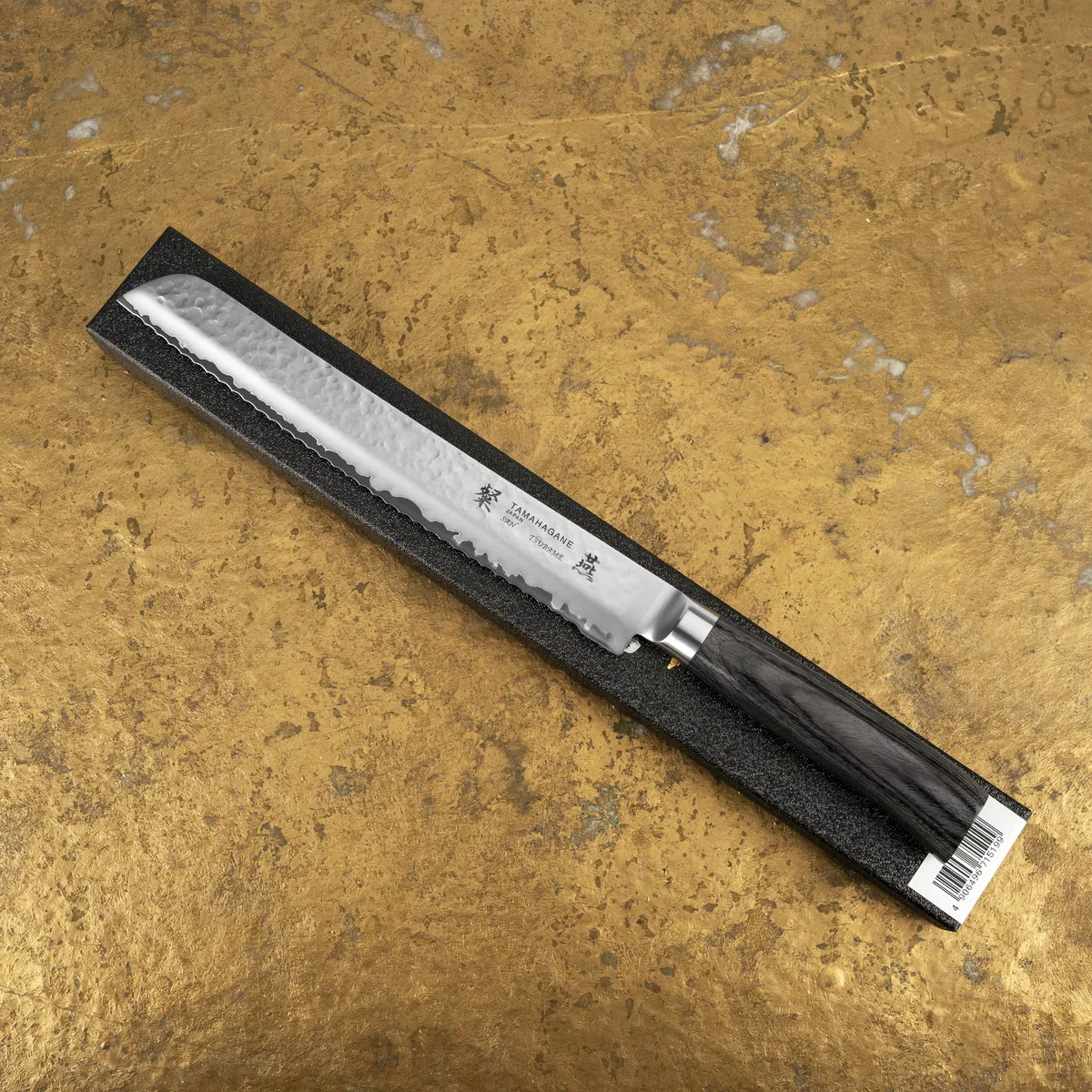 Tamahagane Tsubame Black VG-5 Nóż do chleba 23 cm — zdjęcie 7