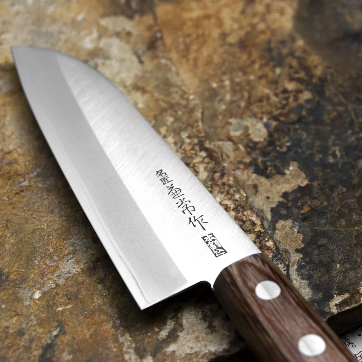 Kanetsune 1000 Shiro-2/SS Nóż Mini Santoku 14 cm — zdjęcie 3