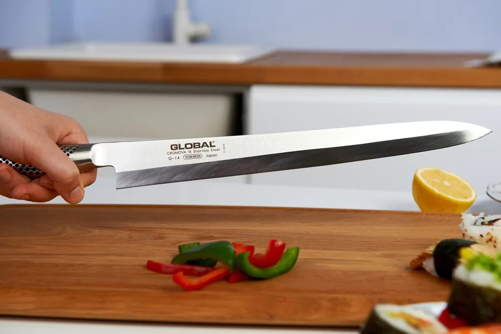 Nóż Yanagi Sashimi 30 cm (praworęczny) Global G-14R — zdjęcie 2