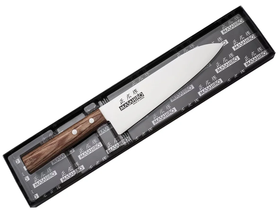 Masahiro Sankei Nóż Szefa Kuchni 18 cm Brązowy — zdjęcie 5