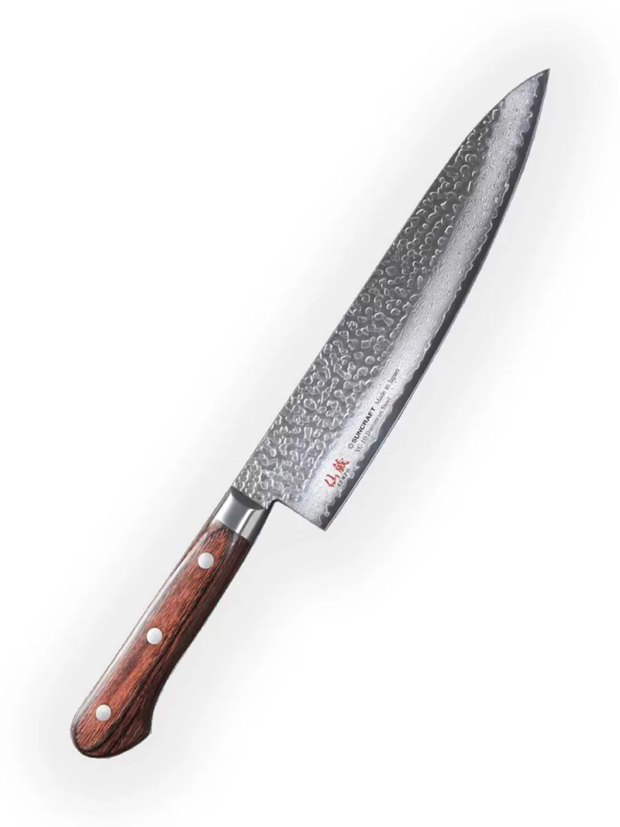 Suncraft Senzo Universal - Nóż Szefa Kuchni, 21 cm, Stal VG-10 Damasceńska