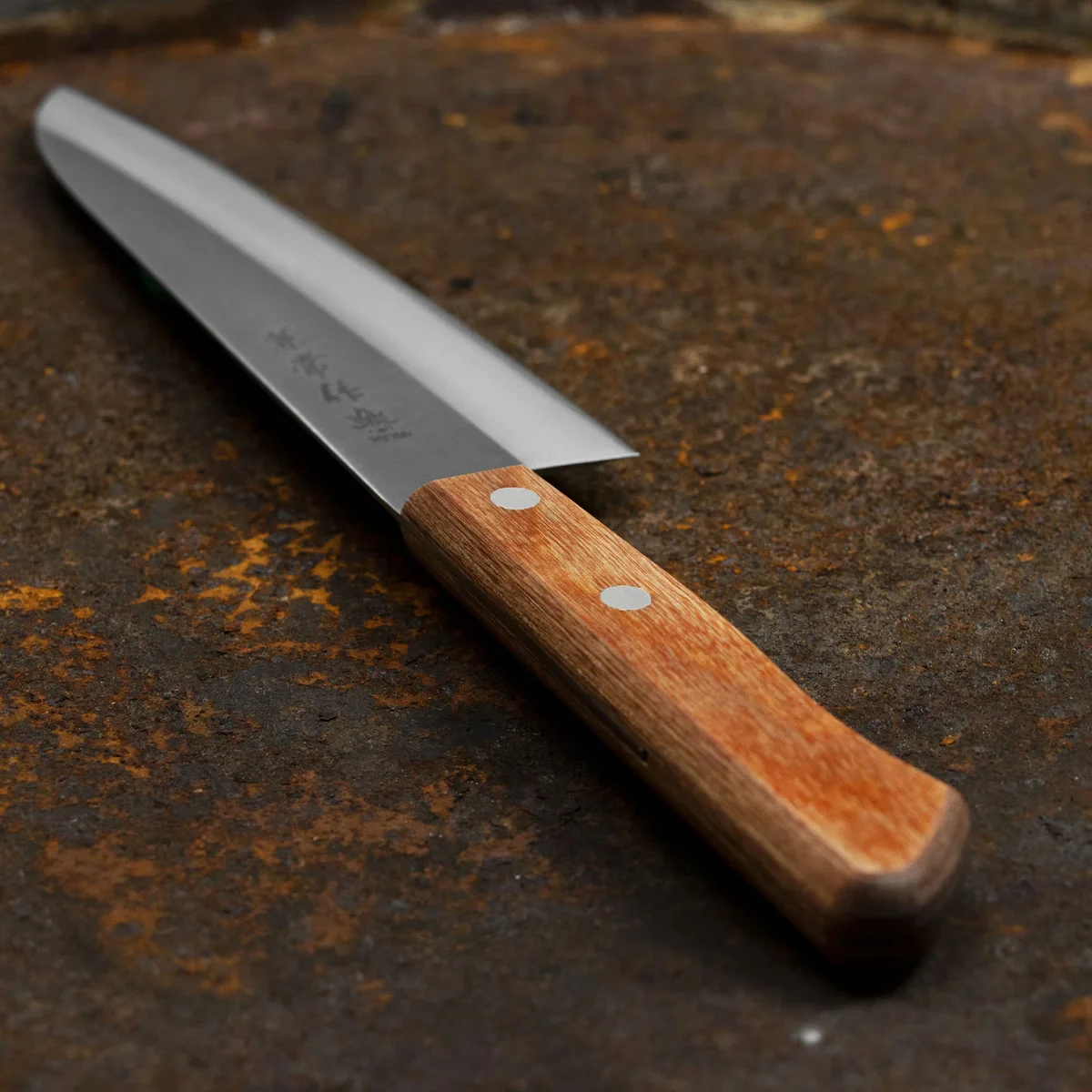Kanetsune Seki 510 Shiro-2/SS Nóż Szefa Kuchni Gyuto 18 cm — zdjęcie 6