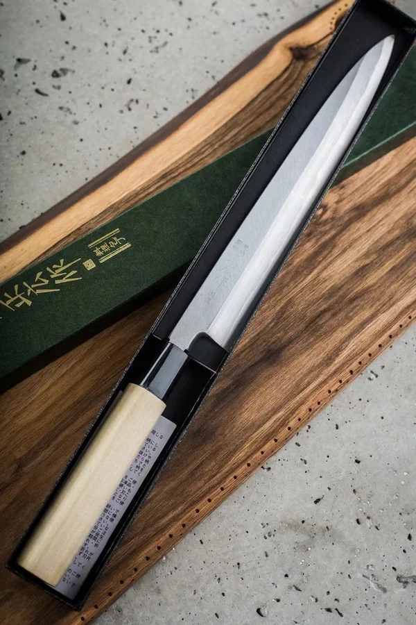 Masahiro Bessen Yanagiba Nóż Japoński do Sushi/Sashimi 30 cm — zdjęcie 5
