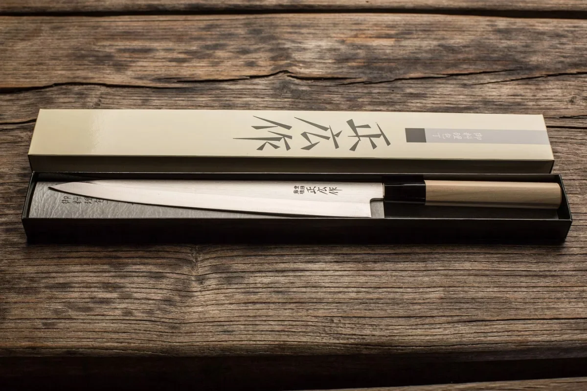 Masahiro MS-8 Yanagiba Nóż do Sushi/Sashimi dla Leworęcznych, Ostrze 24 cm — zdjęcie 2