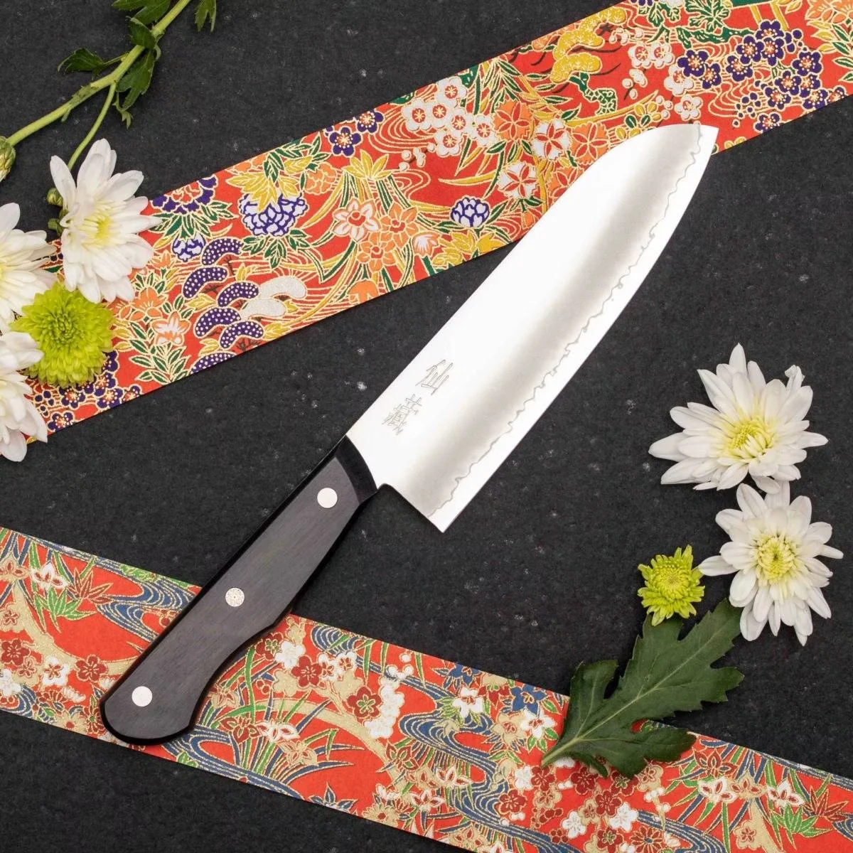 Suncraft SENZO ENTREE Nóż Santoku 16.7 cm [EN-02] — zdjęcie 3