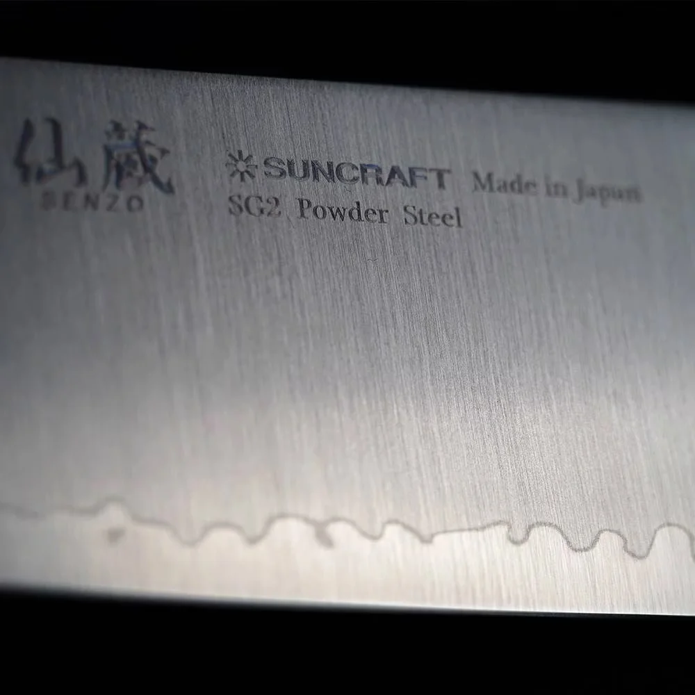 Suncraft Senzo Professional Bunka 16,5 cm - Nóż kuchenny z stali SG2 San — zdjęcie 7