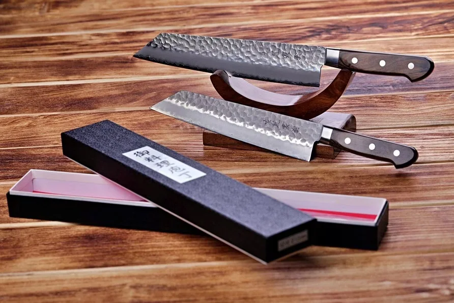 Nóż kuchenny Hokiyama Sakon Murakumo Tsuchime Kiritsuke 21,5 cm AUS-8 — zdjęcie 4