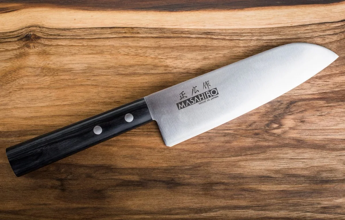 Masahiro Sankei Santoku 16.5 cm Czarny — zdjęcie 6