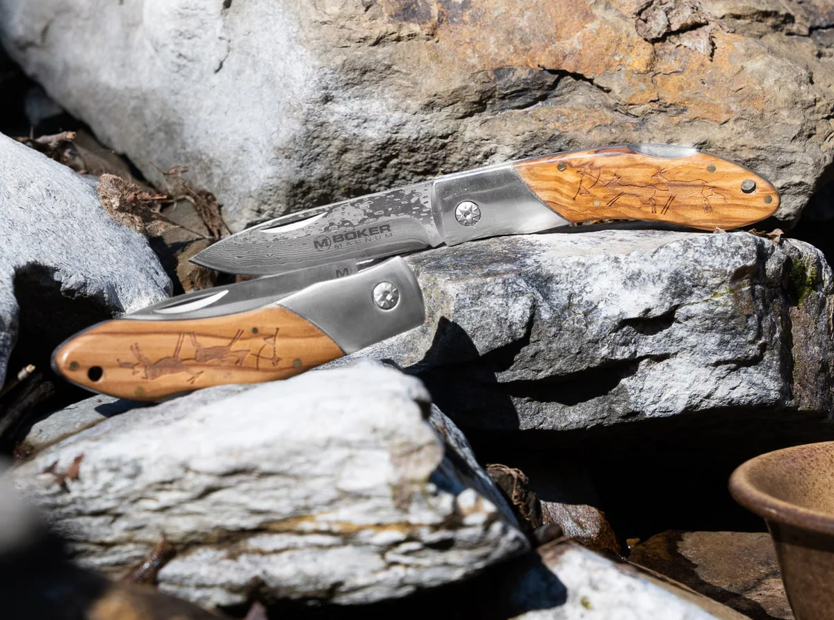 Nóż składany Boker Magnum Caveman Damast — zdjęcie 5