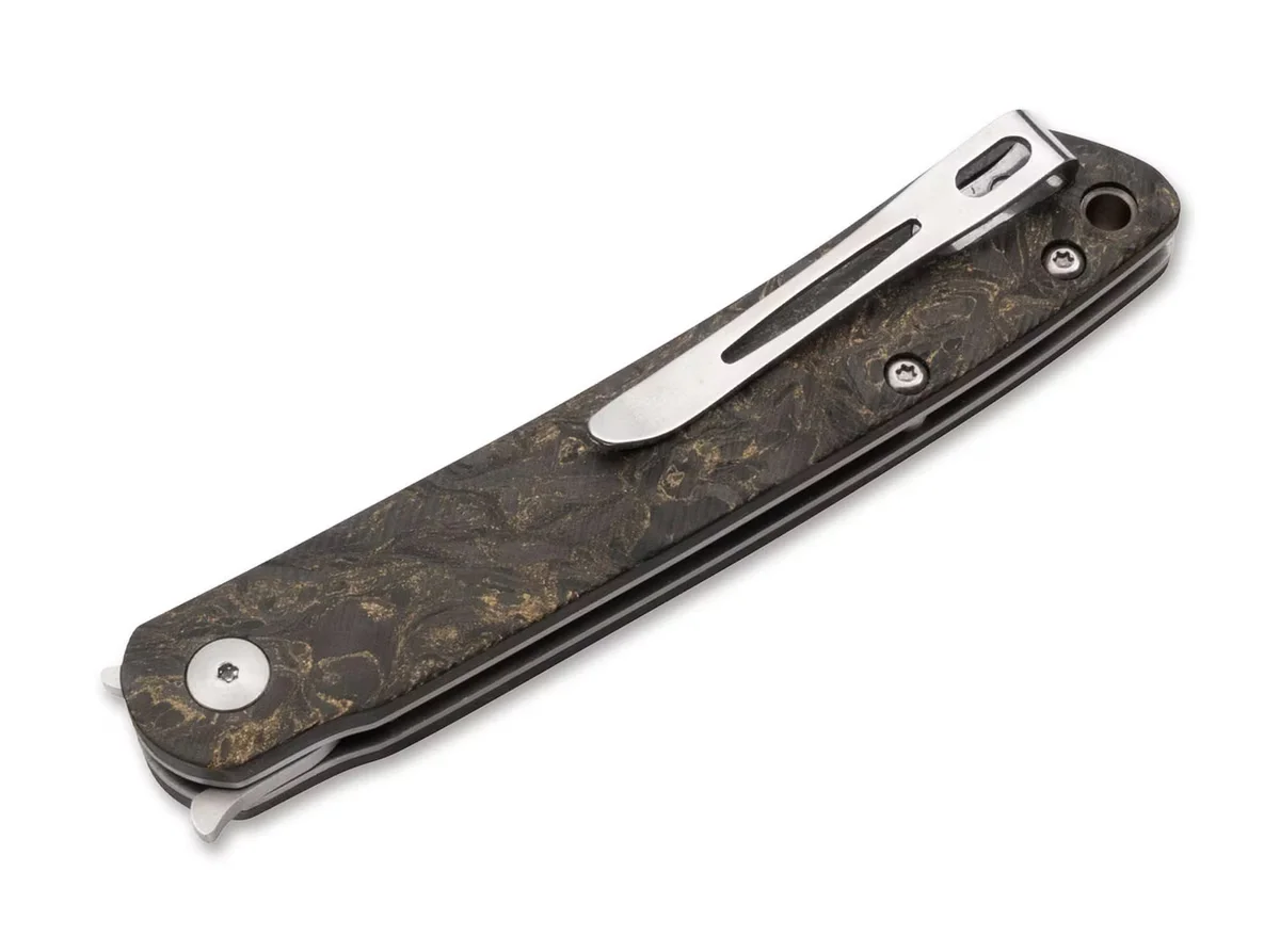 Nóż składany Böker Plus LFL07 Gentleman's Folder, CPM-S-35VN, Węgiel FAT — zdjęcie 2