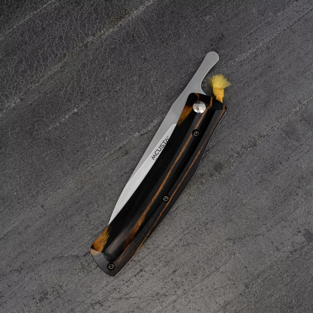 Mcusta Friction Folder Nóż Składany Czarno-Żółty VG-10 7,5 cm — zdjęcie 13