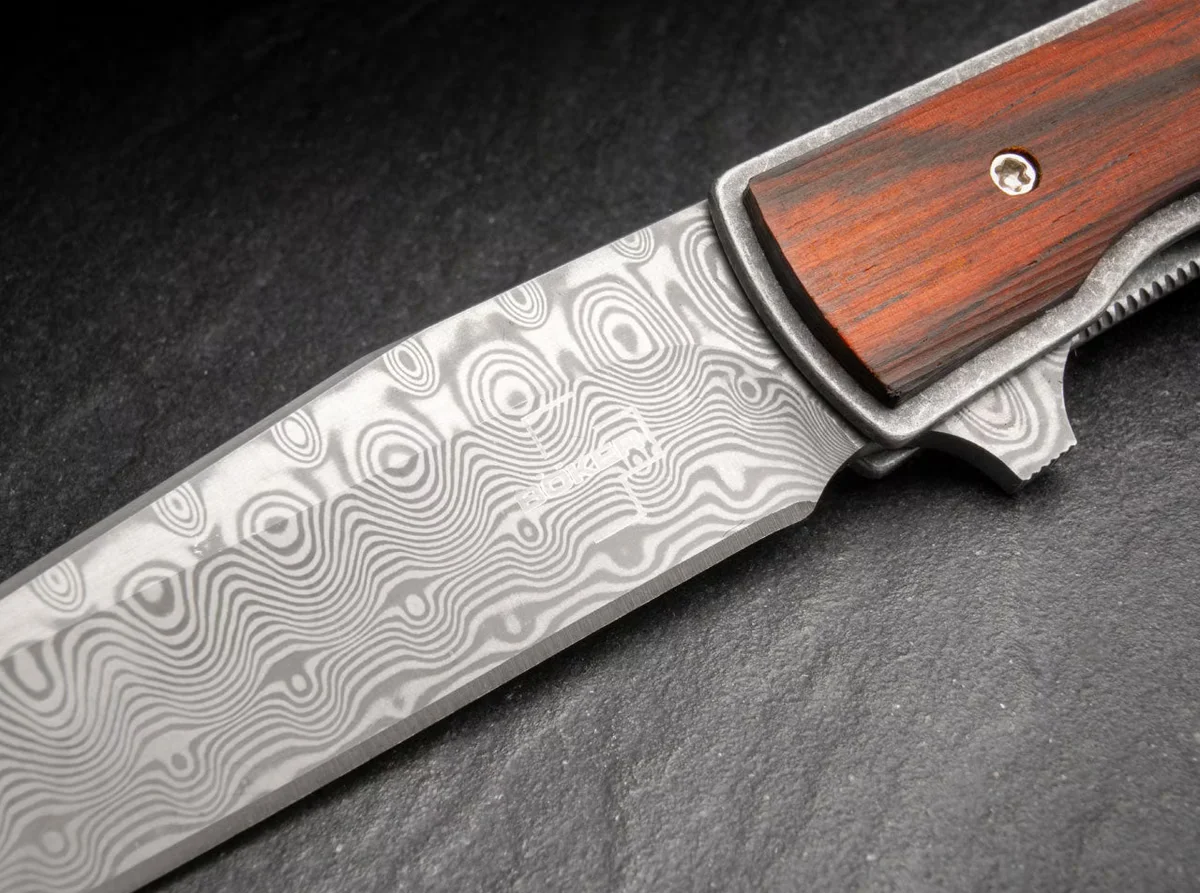 Nóż Böker Plus Urban Trapper Cocobolo Damascus — zdjęcie 4