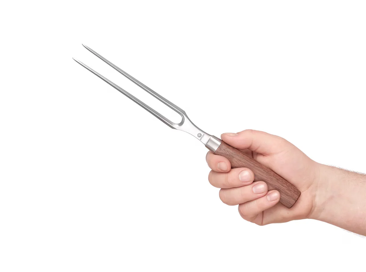 Widelec Boker Solingen Core Walnut – do Serwowania i Grillowania — zdjęcie 2