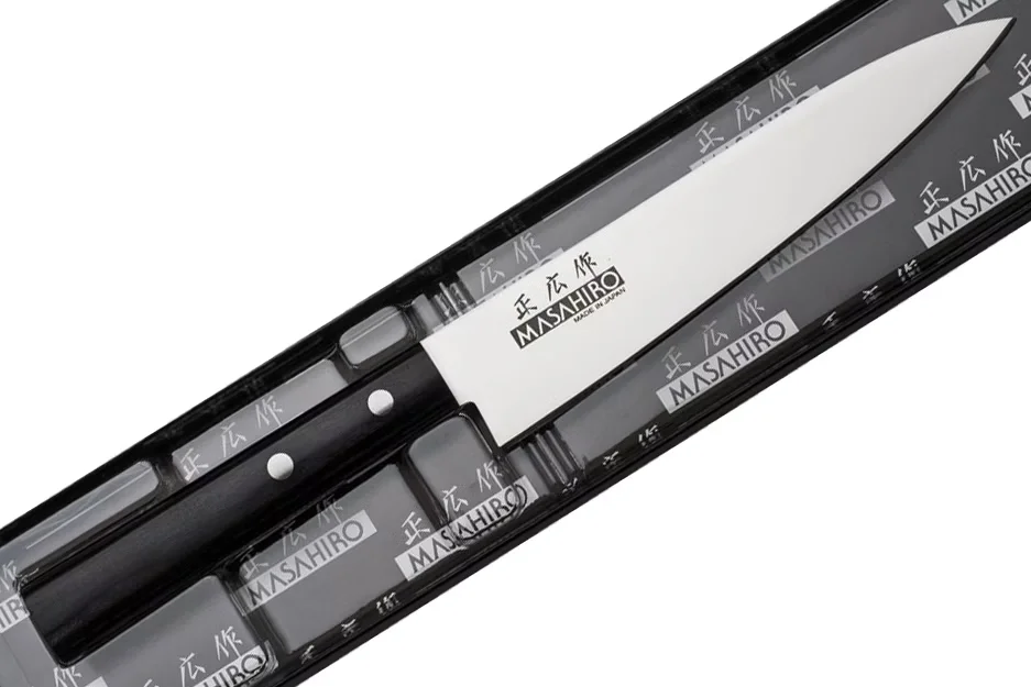 Masahiro Sankei Nóż uniwersalny Utility 15 cm, czarny — zdjęcie 5