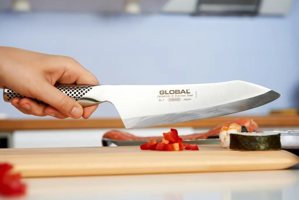 Nóż Orientalny Deba 18 cm (Praworęczny) Global G-7R — zdjęcie 2