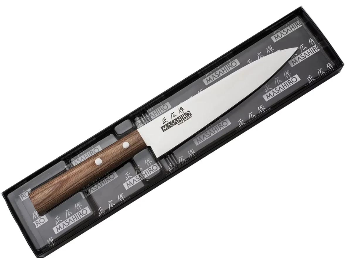 Masahiro Sankei Utility Nóż kuchenny 15 cm, brązowy — zdjęcie 4