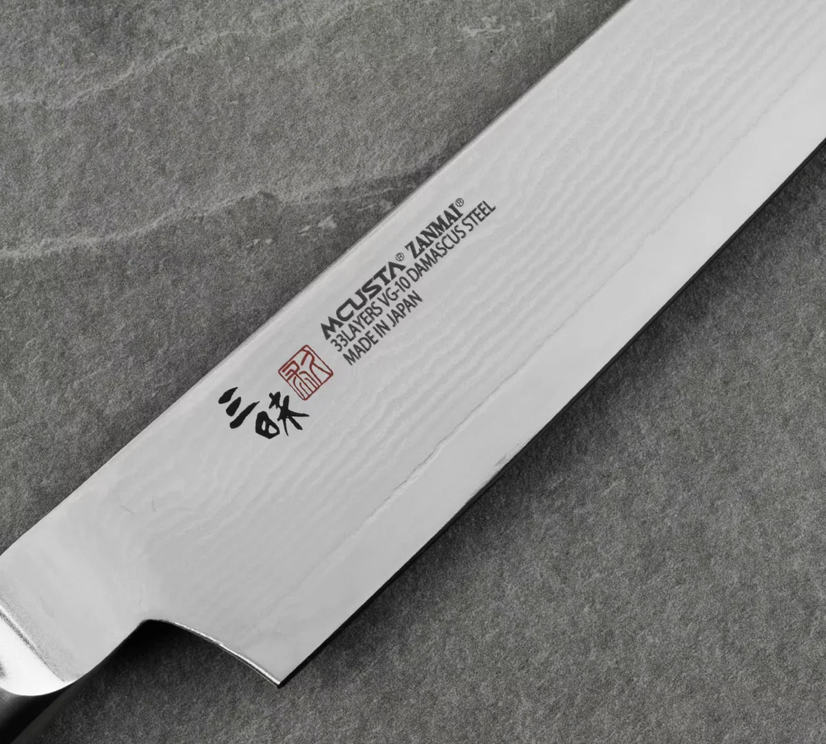Mcusta Zanmai Classic Damascus VG-10 Pakka Nóż Sujihiki 24 cm — zdjęcie 3