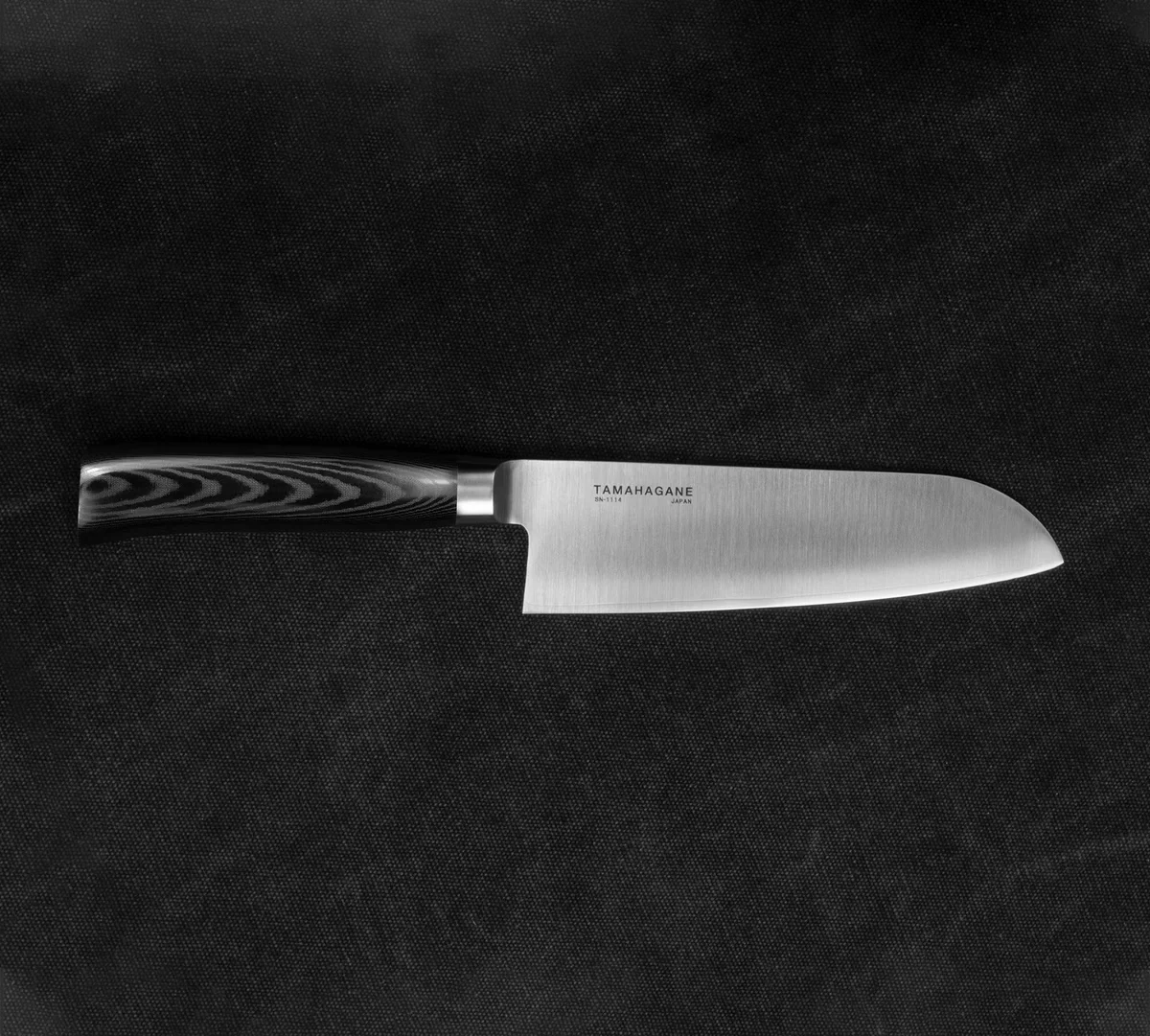 Tamahagane SAN Black VG-5 Nóż Santoku 17,5 cm — zdjęcie 2