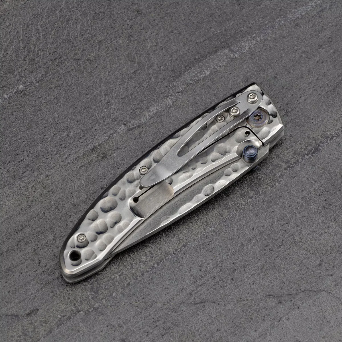 Mcusta Shinra Small Tsuchi Damascus VG-10 Nóż Składany 6,5 cm — zdjęcie 4