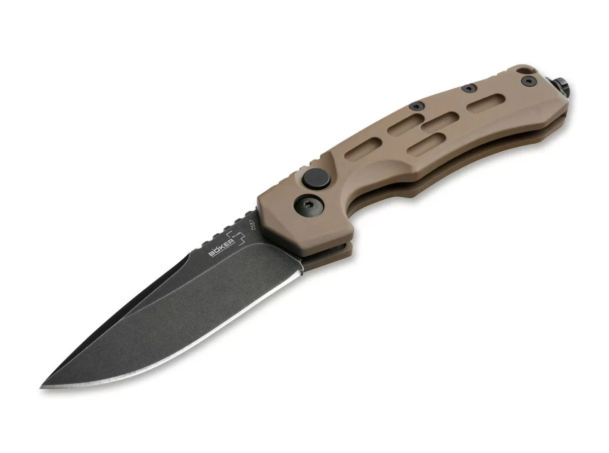Nóż Automatyczny Böker Plus Thunder Storm Auto Coyote, stal AUS8
