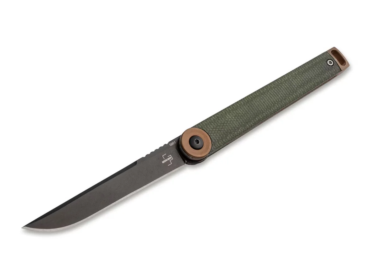 Nóż składany Boker Plus Kaizen Green Canvas Micarta