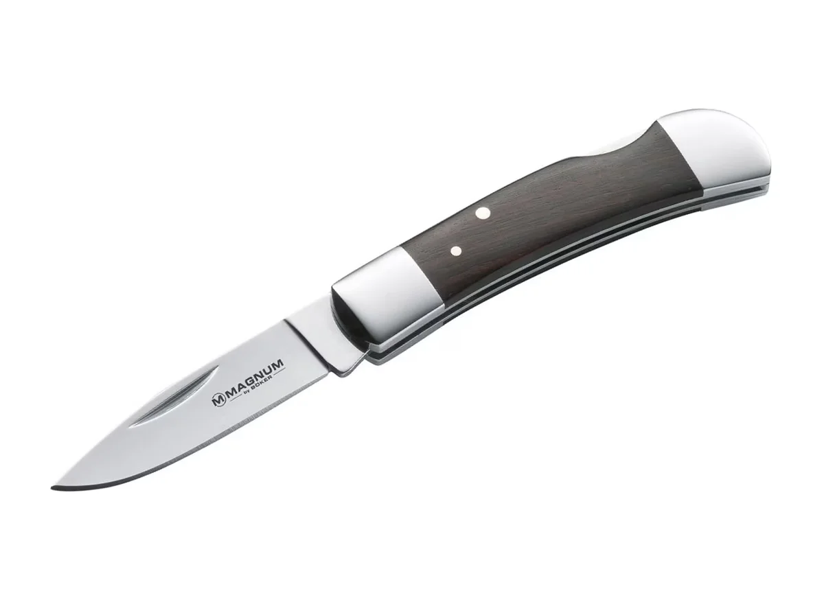 Nóż składany Boker Magnum Jewel z blokadą Backlock, stal 440A, rękojeść palisander