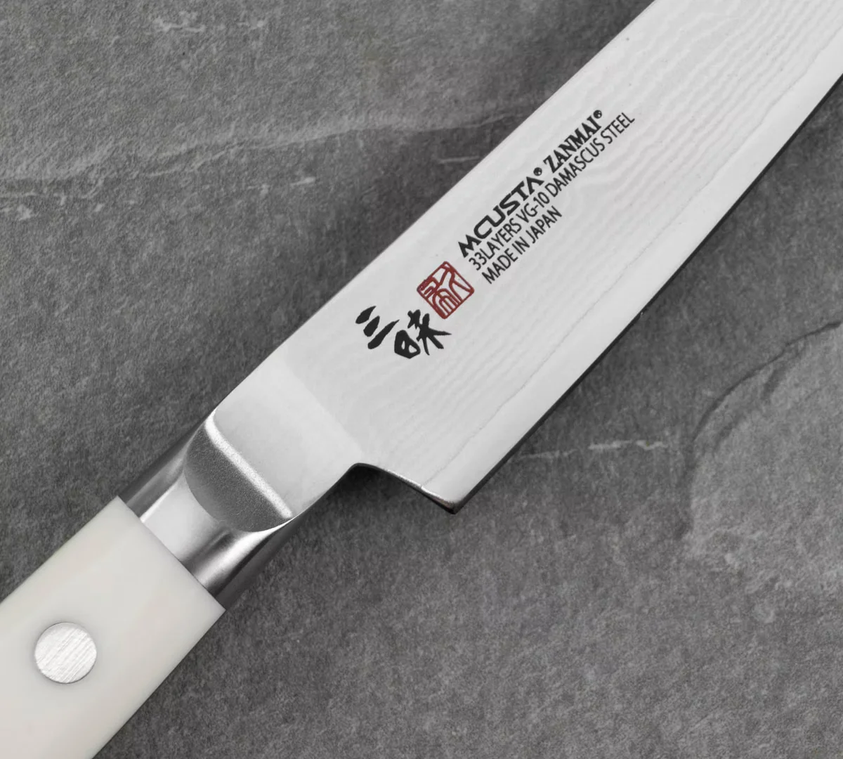 Mcusta Zanmai Classic Damascus VG-10 Corian Nóż uniwersalny 11 cm — zdjęcie 2