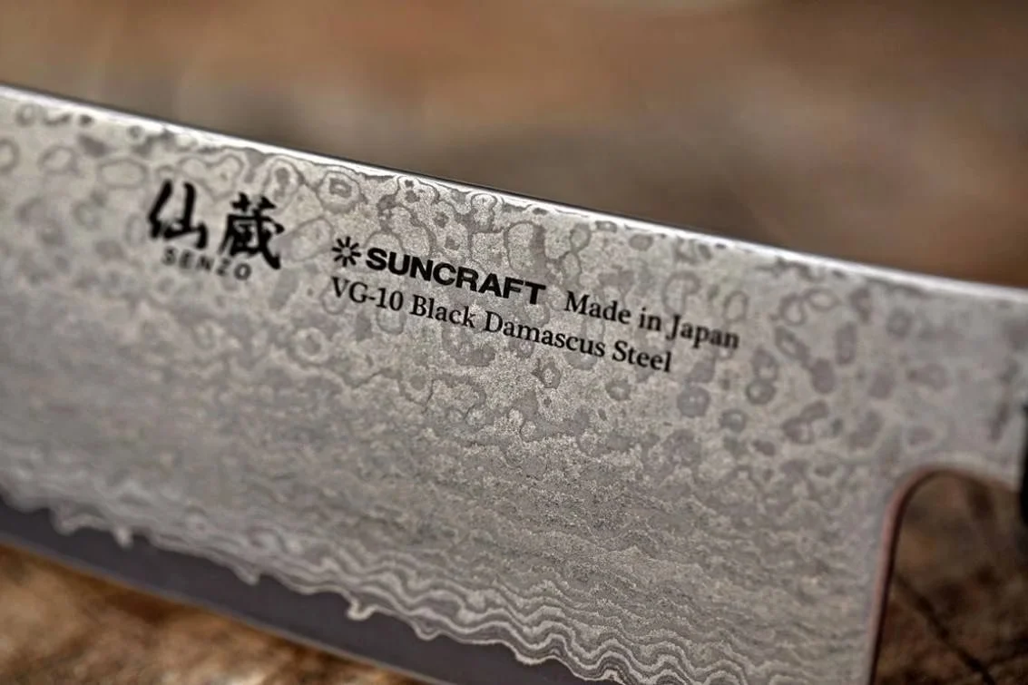 Suncraft Nóż Kuchenny SENZO BLACK Kiritsuke 20 cm VG10 — zdjęcie 8
