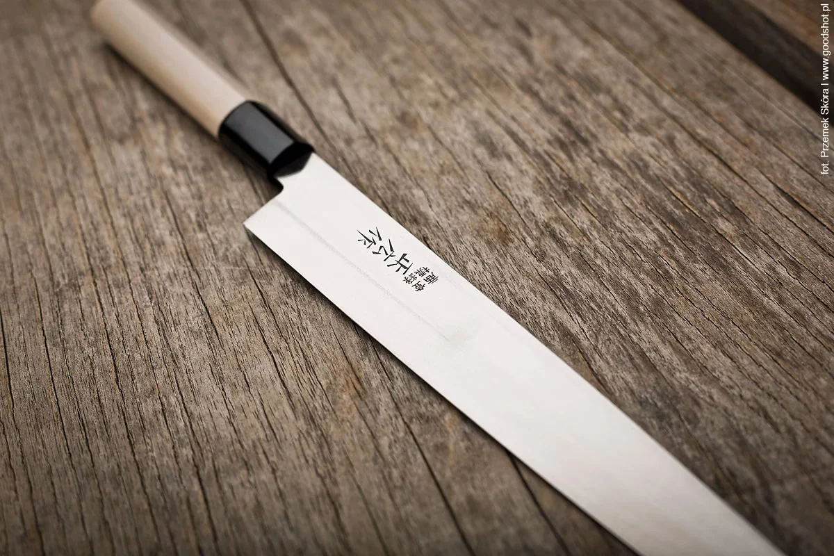 Masahiro MS-8 Yanagiba - Nóż do Sushi/Sashimi ze stali MBS-26, ostrze 21 cm — zdjęcie 16