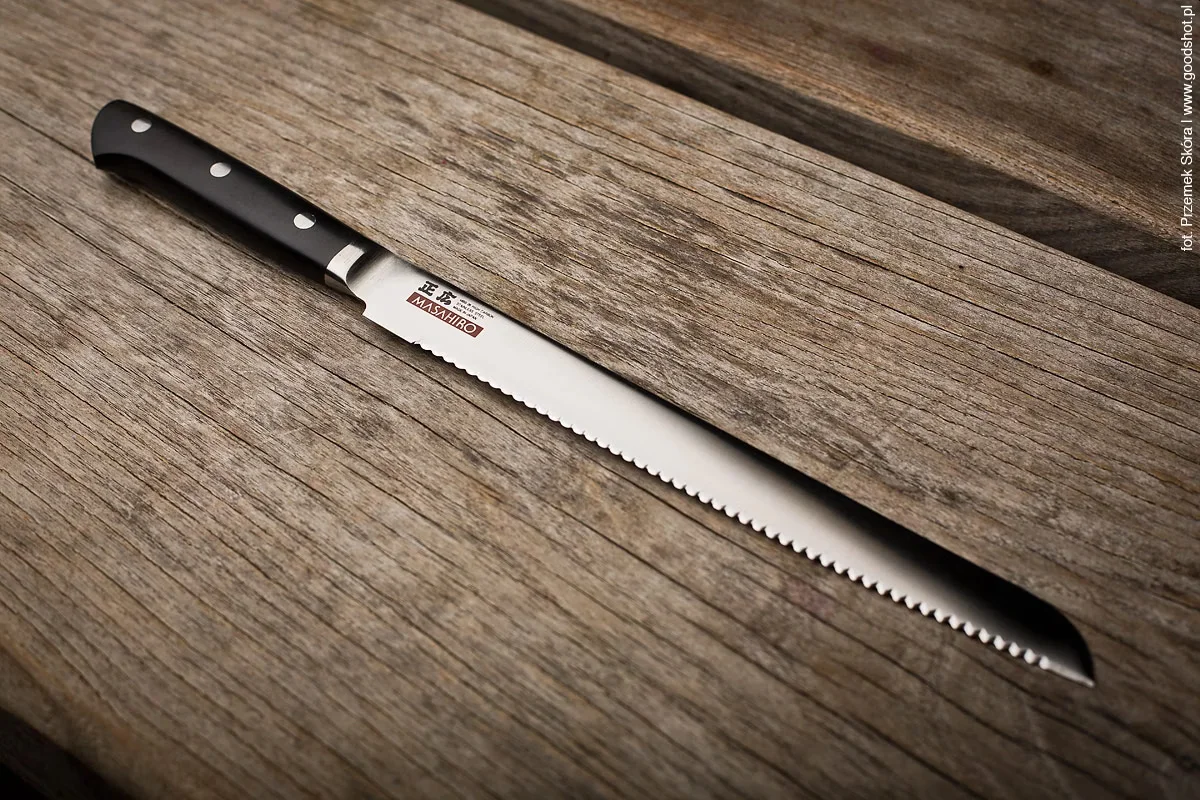 Masahiro MV-H Nóż do chleba z ząbkowanym ostrzem 24 cm — zdjęcie 4