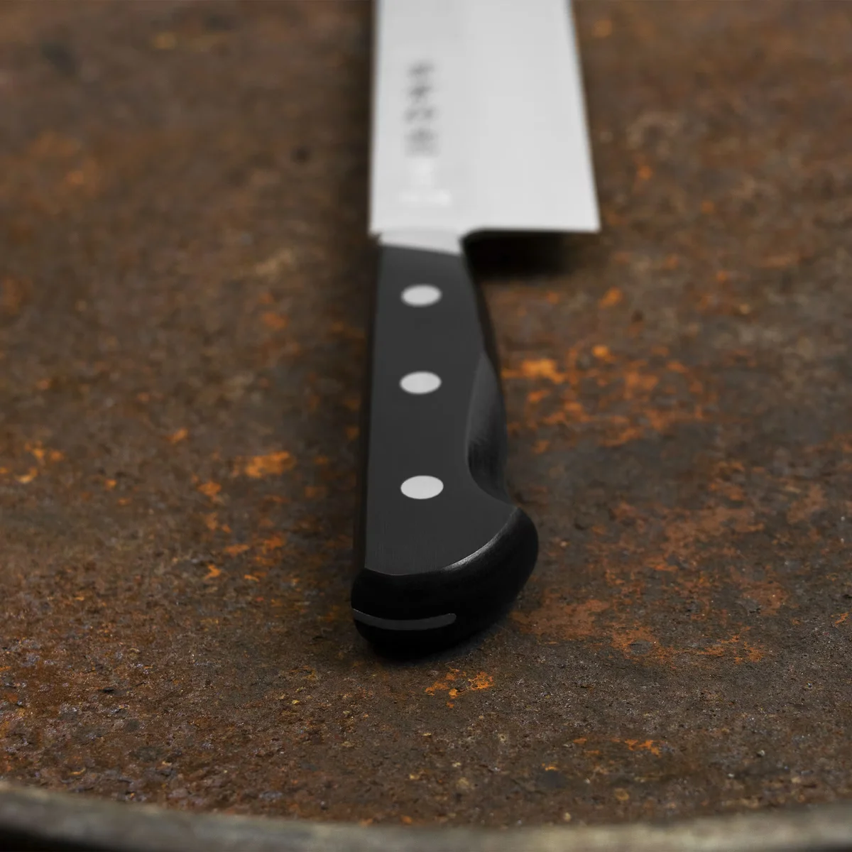 Kanetsune YH-3000 Aogami#2/SS Nóż Nakiri 16,5 cm — zdjęcie 7