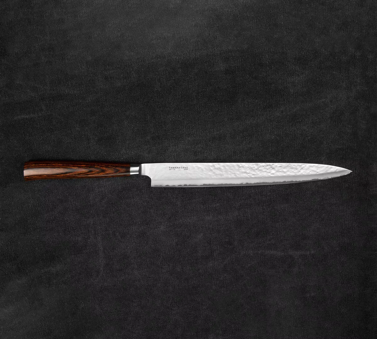 Tamahagane Tsubame Brown VG-5 Nóż Sashimi 27 cm — zdjęcie 2