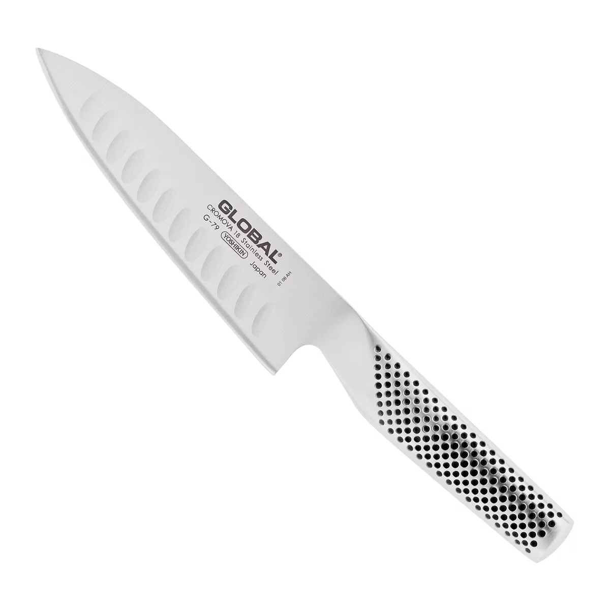Global Nóż Szefa Kuchni G-79, 16 cm, żłobiony