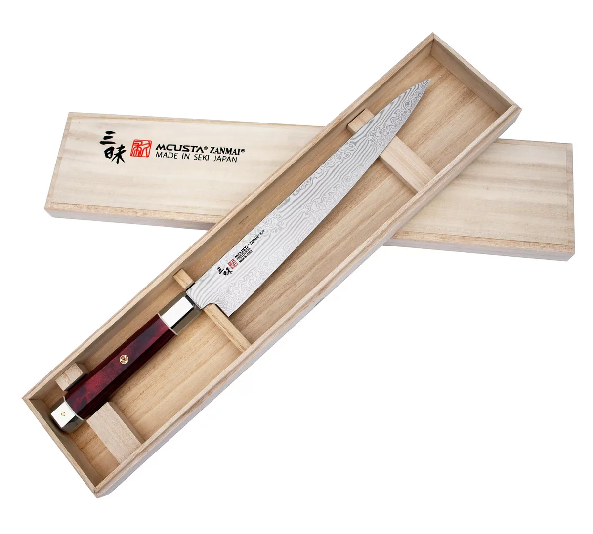 Mcusta Zanmai VG-10 Ultimate Aranami Nóż Sujihiki 24 cm — zdjęcie 2