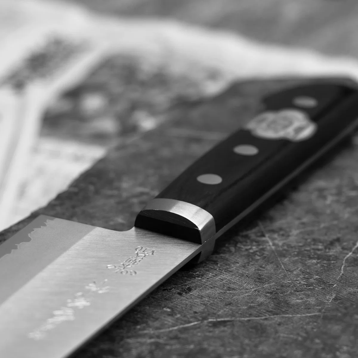Kanetsune 3000 VG-10 Nóż Santoku 16,5 cm — zdjęcie 7