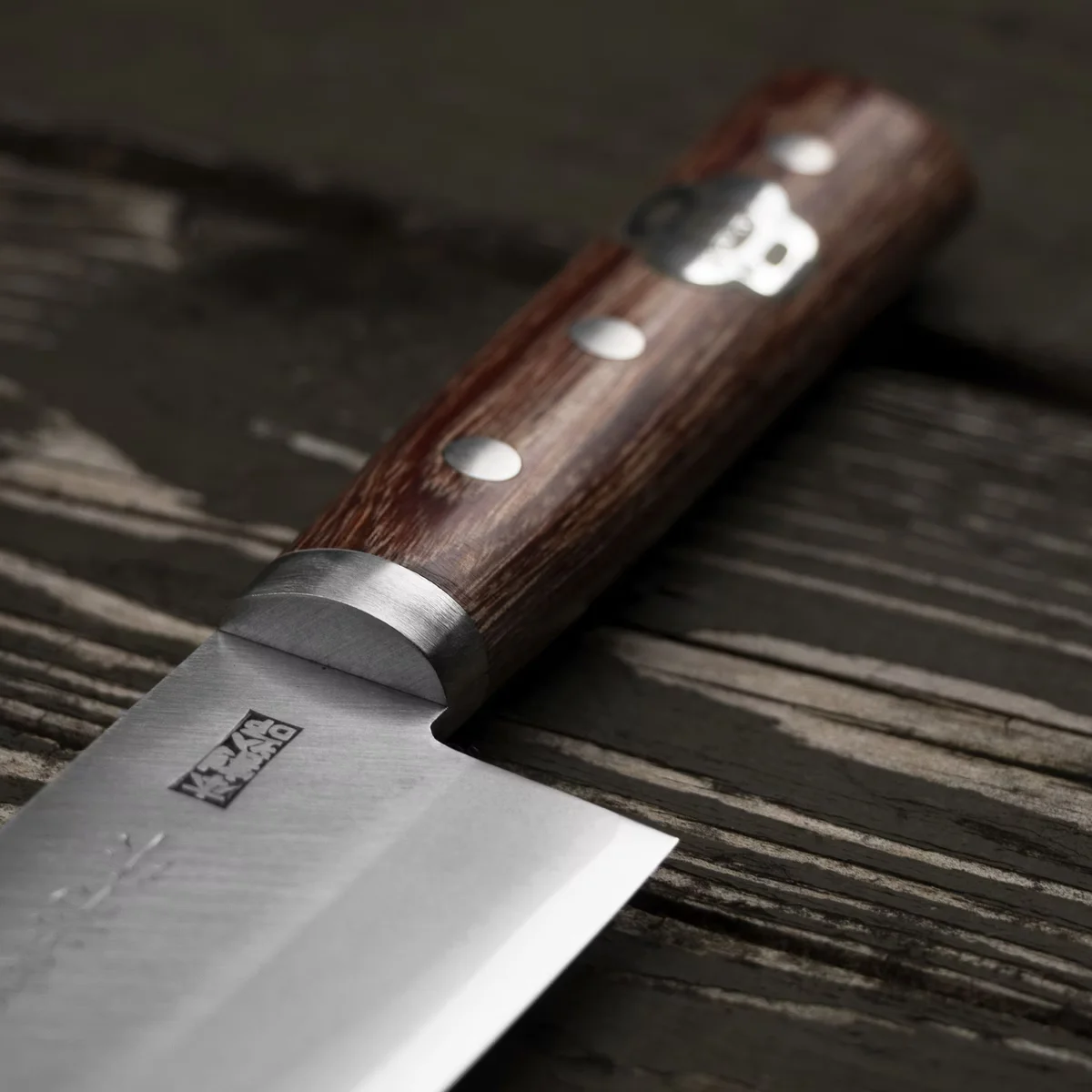 Kanetsune Seki 2000 Shiro-2/SS Nóż Santoku 16,5 cm — zdjęcie 4
