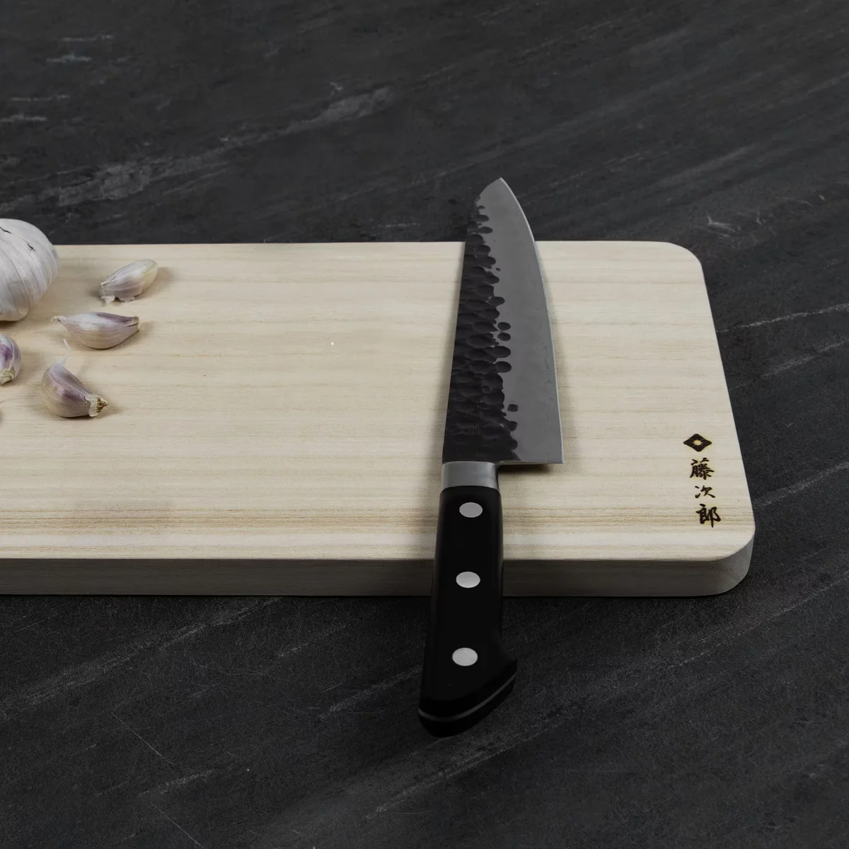 Tojiro Deska do krojenia z drewna paulownia 35x20x2 cm — zdjęcie 7