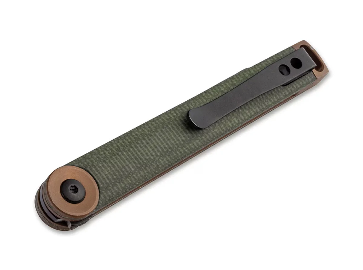 Nóż składany Boker Plus Kaizen Green Canvas Micarta — zdjęcie 2