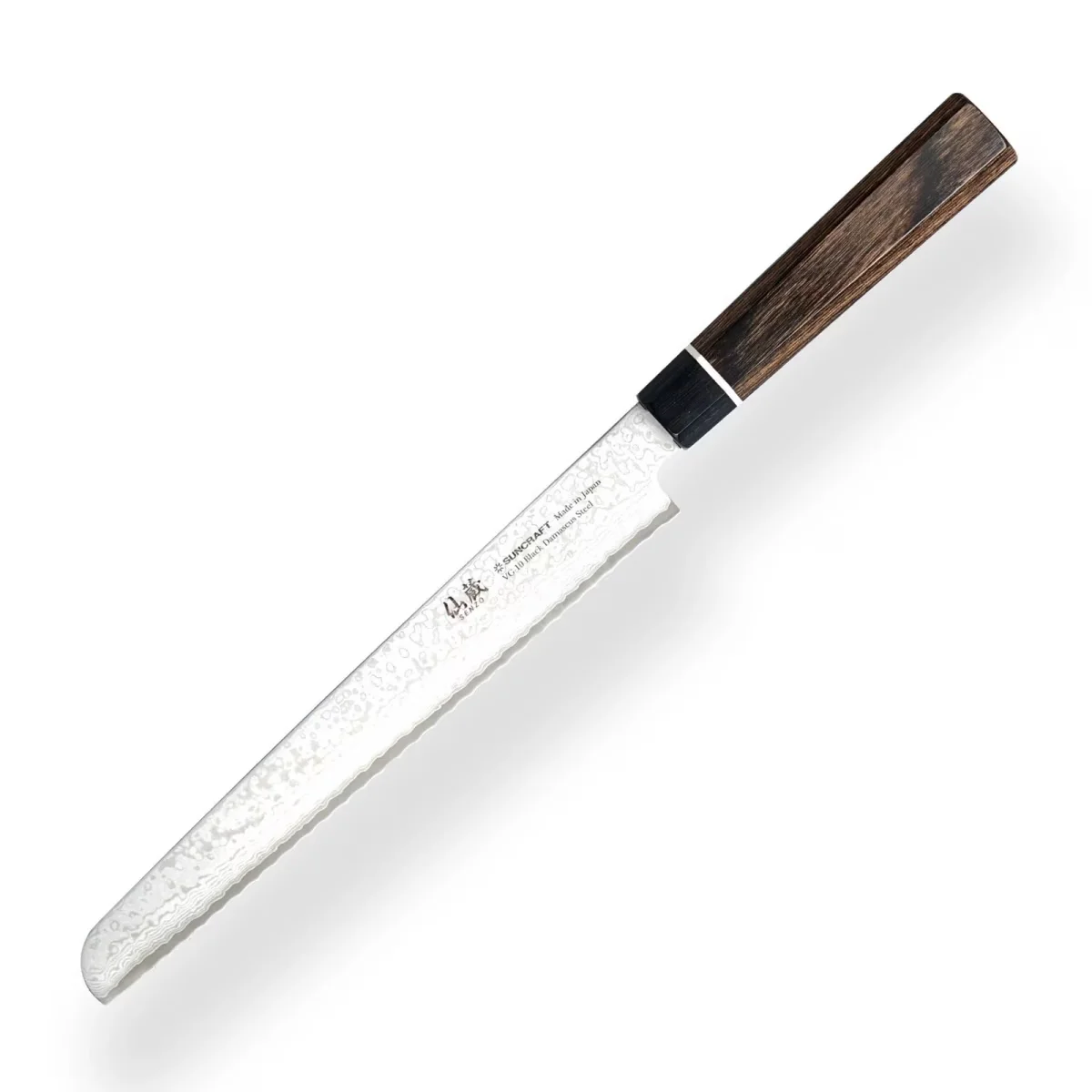 Suncraft SENZO BLACK Nóż do Chleba 22 cm [BD-06] — zdjęcie 2