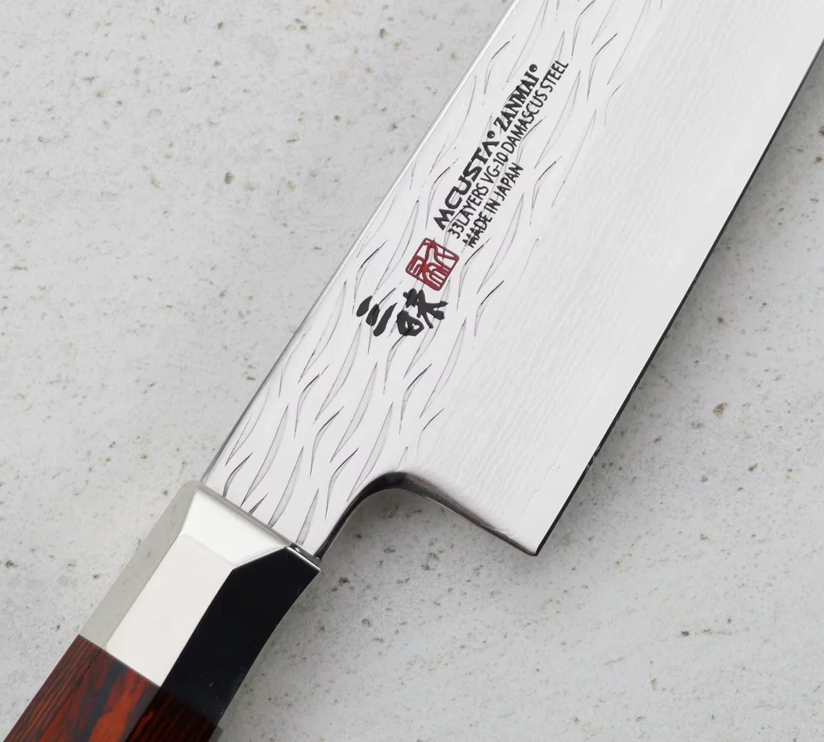 Mcusta Zanmai VG-10 Supreme Ripple Nóż Szefa Kuchni 18 cm — zdjęcie 3