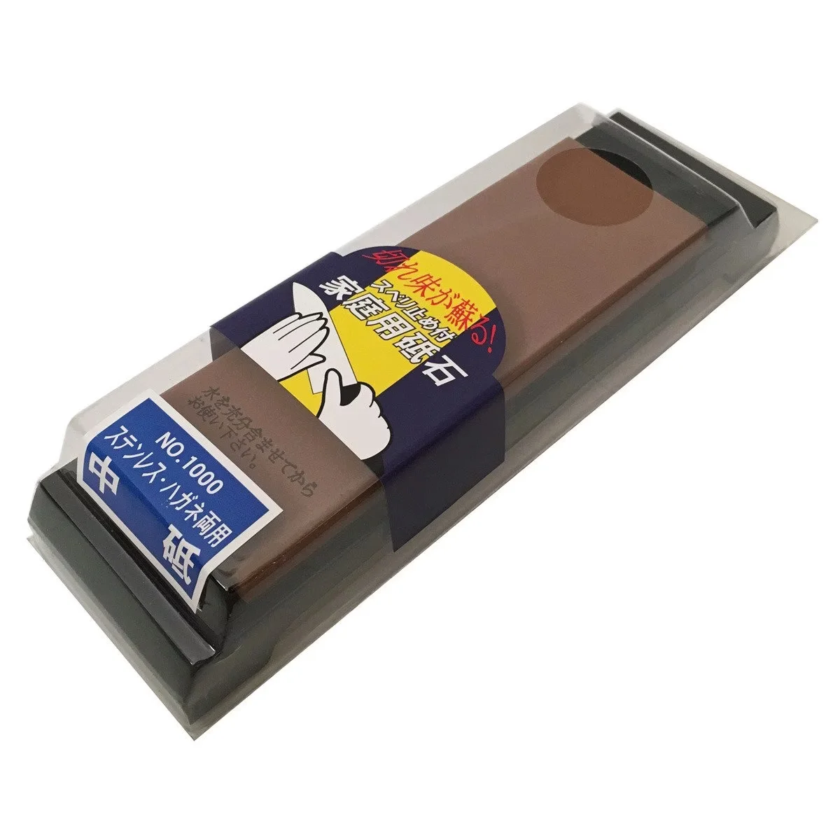 Suncraft Kamień Wodny do Ostrzenia Noży Gradacja 1000 z Antypoślizgową Podstawą (15.3x4.9x1.1 cm)