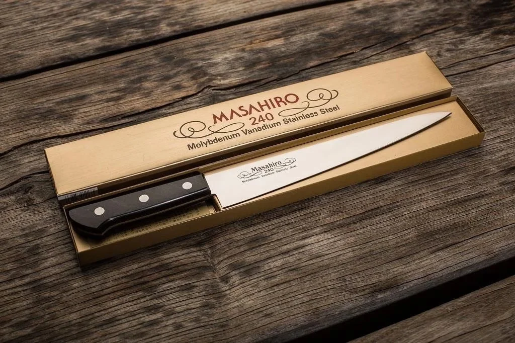 Nóż do plastrowania Masahiro BWH Slicer 27 cm — zdjęcie 3