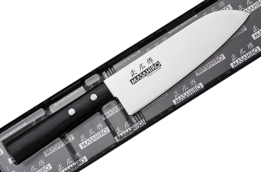 Masahiro Sankei Santoku 16.5 cm Czarny — zdjęcie 5