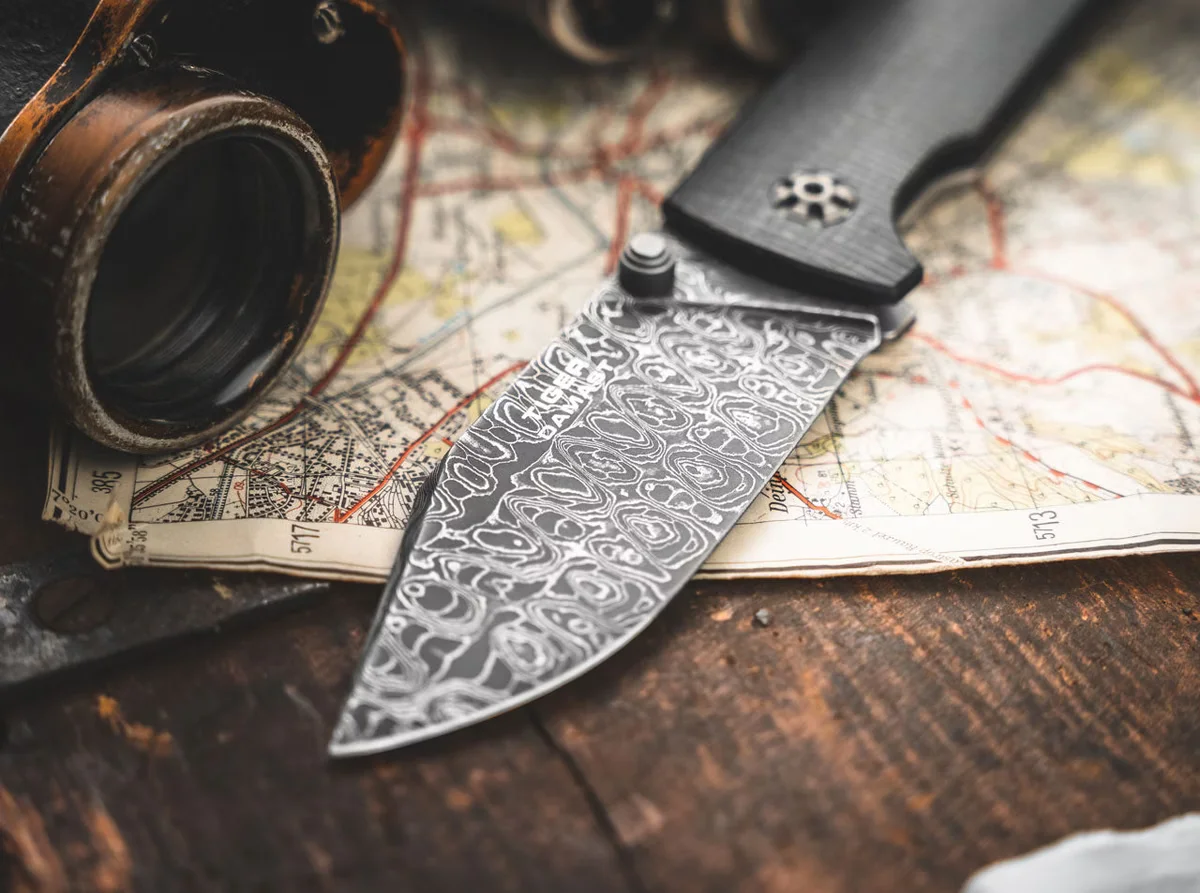 Nóż Böker Solingen Tiger-Damascus — zdjęcie 6