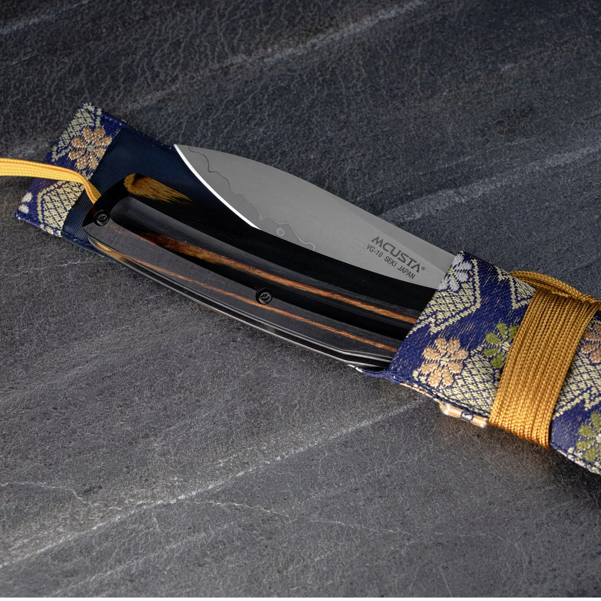 Mcusta Friction Folder Nóż Składany Czarno-Żółty VG-10 7,5 cm — zdjęcie 8