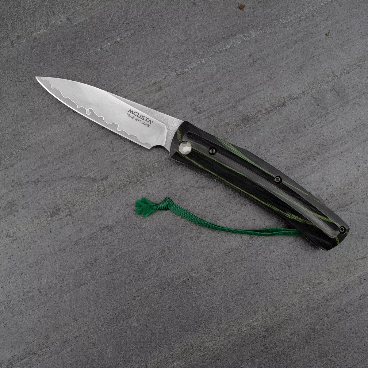 Mcusta Friction Folder Nóż Składany Czarno-Zielony VG-10 7,5 cm — zdjęcie 6