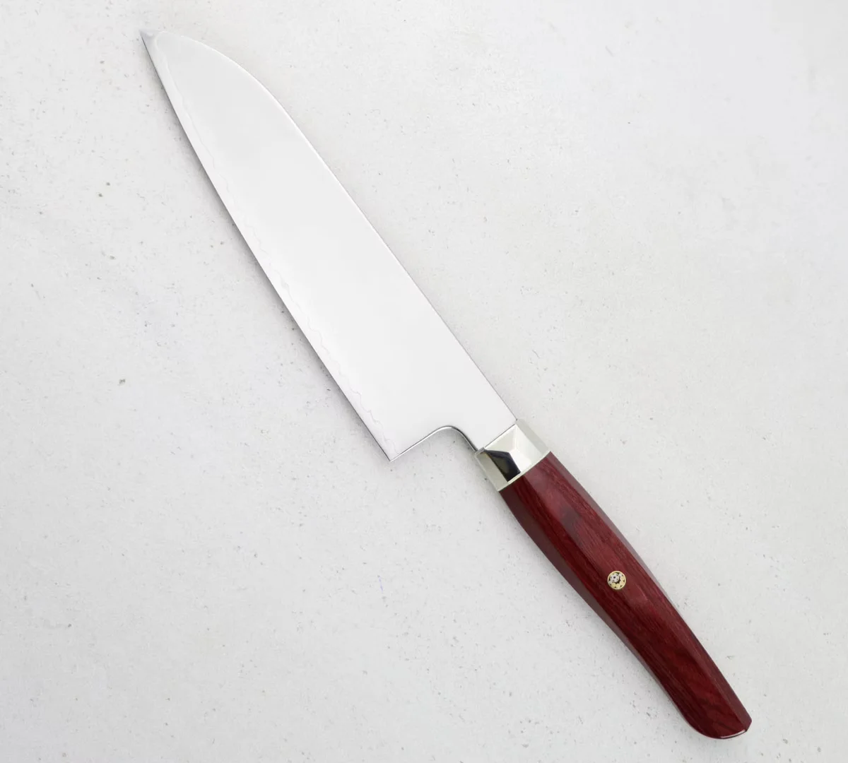 Mcusta Zanmai Red Revolution SPG2 Nóż Santoku 18 cm — zdjęcie 6